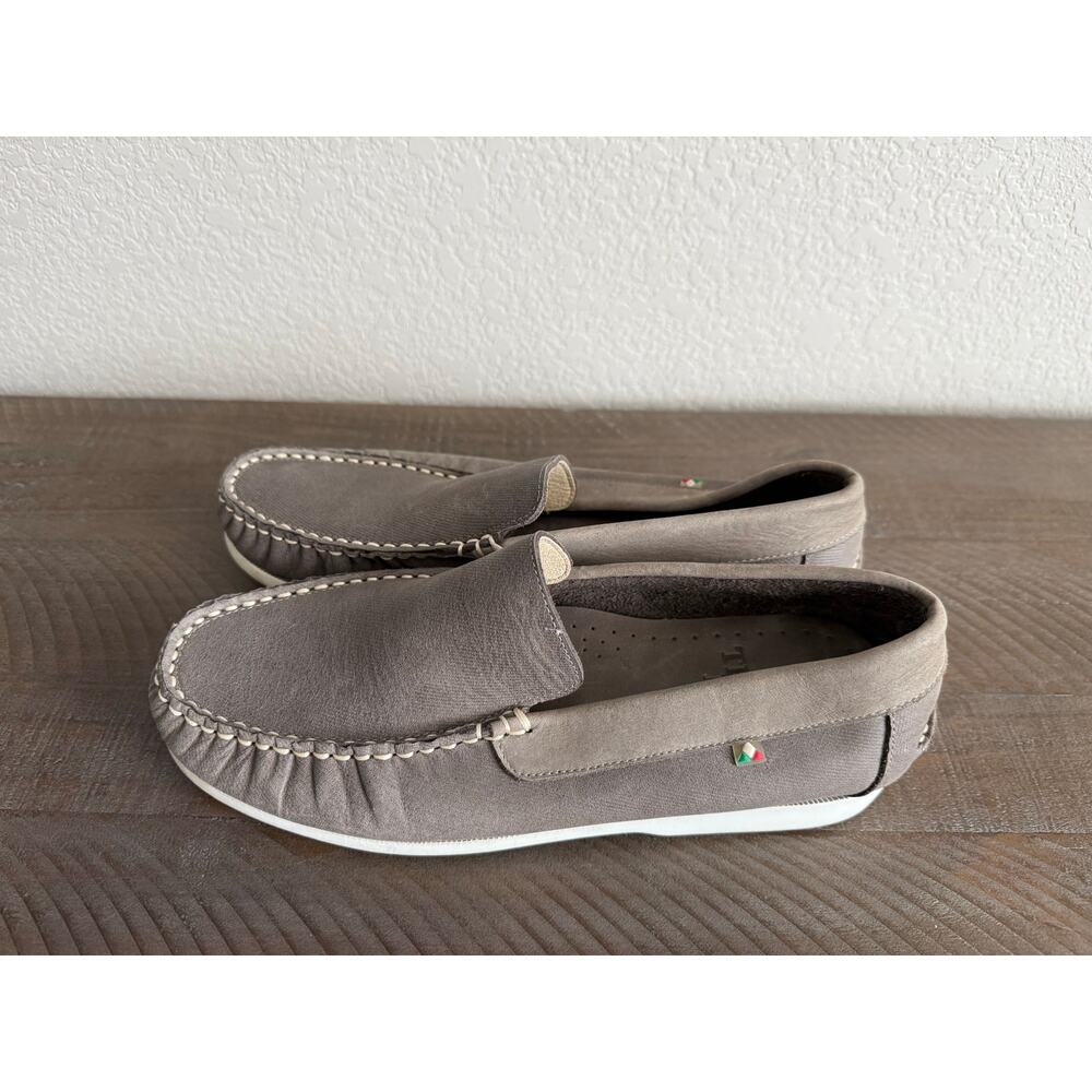 Travel Fox Leather Slip On Loafer Shoes Men's Size 41 (US 8) Tan Comfortable